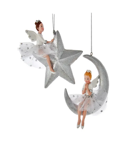 Little Fairy Moon / Star Ornaments