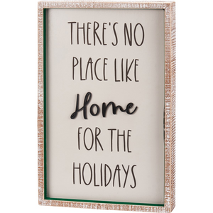 “No Place Like Home” Inset Box Sign