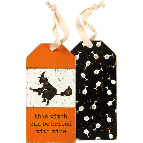 Halloween Wine Bottle Tag: “This Witch Can Be Bribed With Wine”