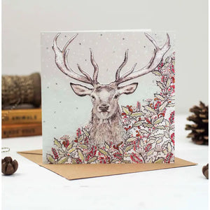 Stag Head Greeting Card