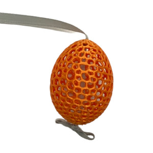 Hand-Created Bright Lace Easter Egg Decoration