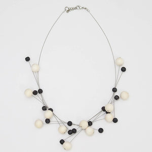 Charcoal & Ivory Berna Necklace