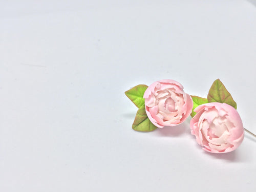 Hand Made Peony Pin