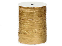 Metallic Gold Paper Raffia Ribbon, 100 yards