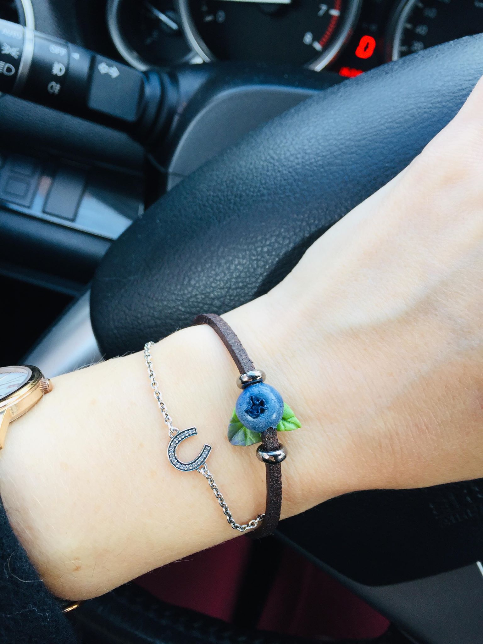Hand Made Blueberry  Bracelet