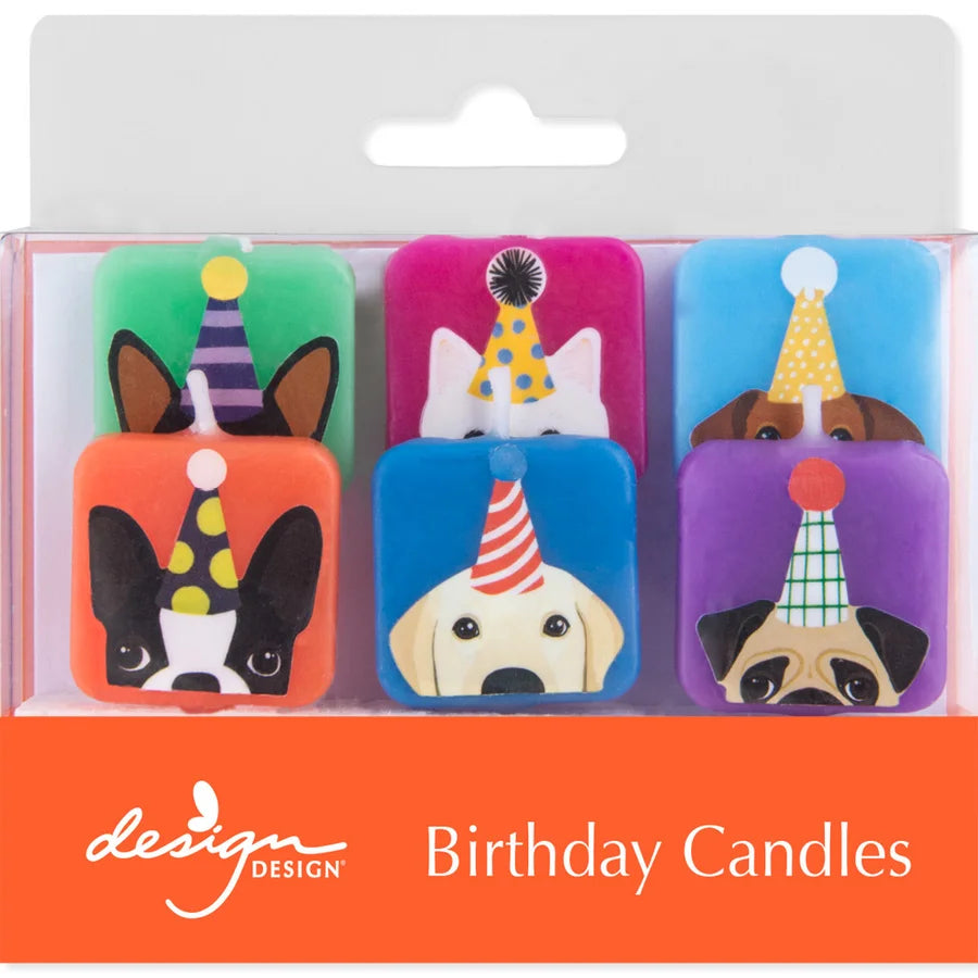 Dogs with Hats Sculpted Candles