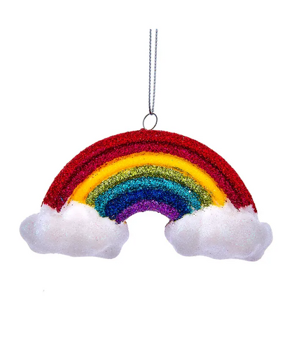 Glittered Rainbow Ornament