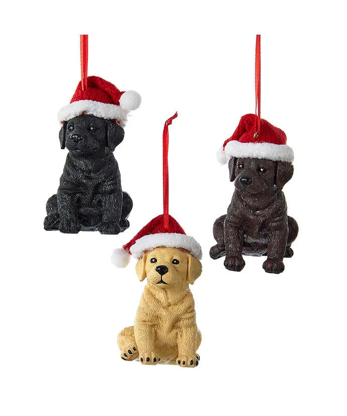 “Santa Lab” Labrador Retriever Ornament
