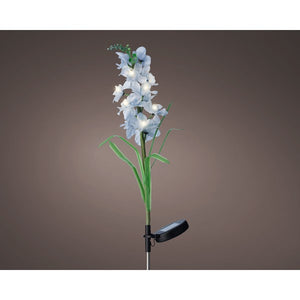 Solar stake light cotton gladiolus flower
