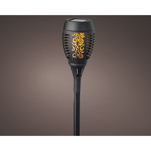 Solar torch plastic fire flame effect