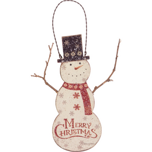 “Merry Christmas Snowman” Ornament