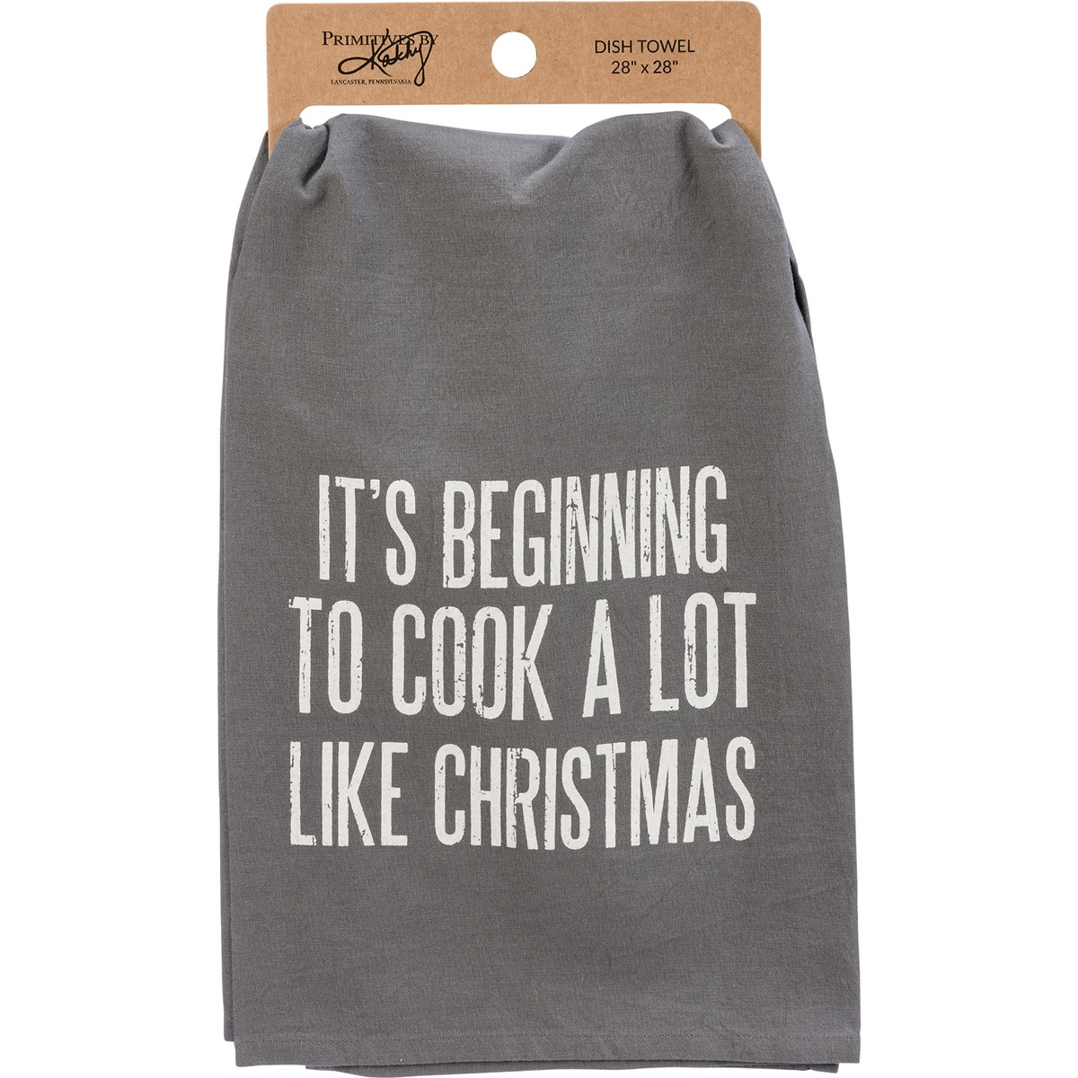 “Beginning to Cook a Lot Like Christmas” Kitchen Towel