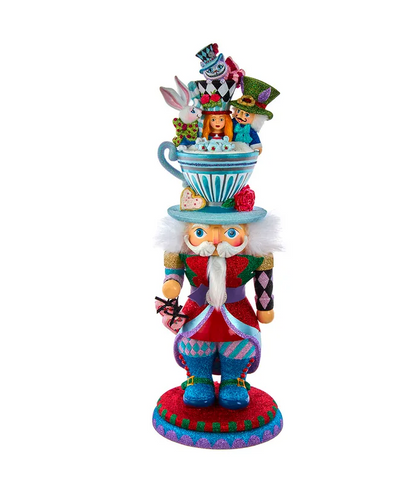 Alice Teacup Hat Nutcracker 18”