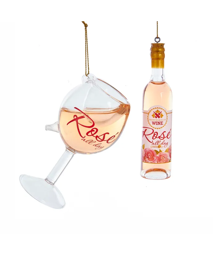 “Rose All Day” Wine Ornament