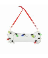 Dog Bone with Lights Ornament (Personalization Available!)
