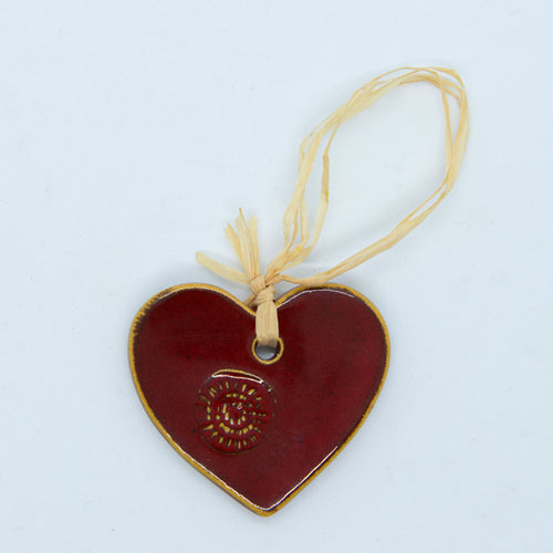 Little Heart Ornament Handmade in Lithuania