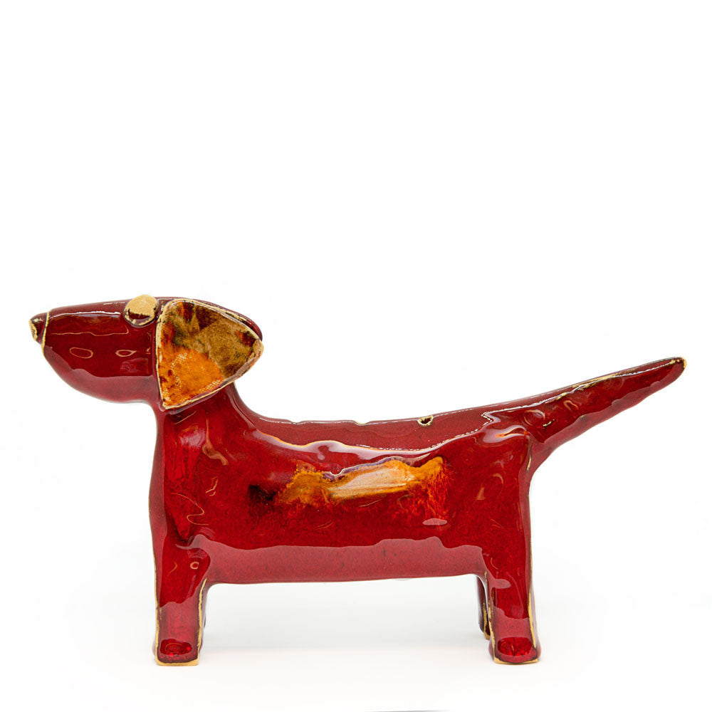 Ceramic dog incense burner