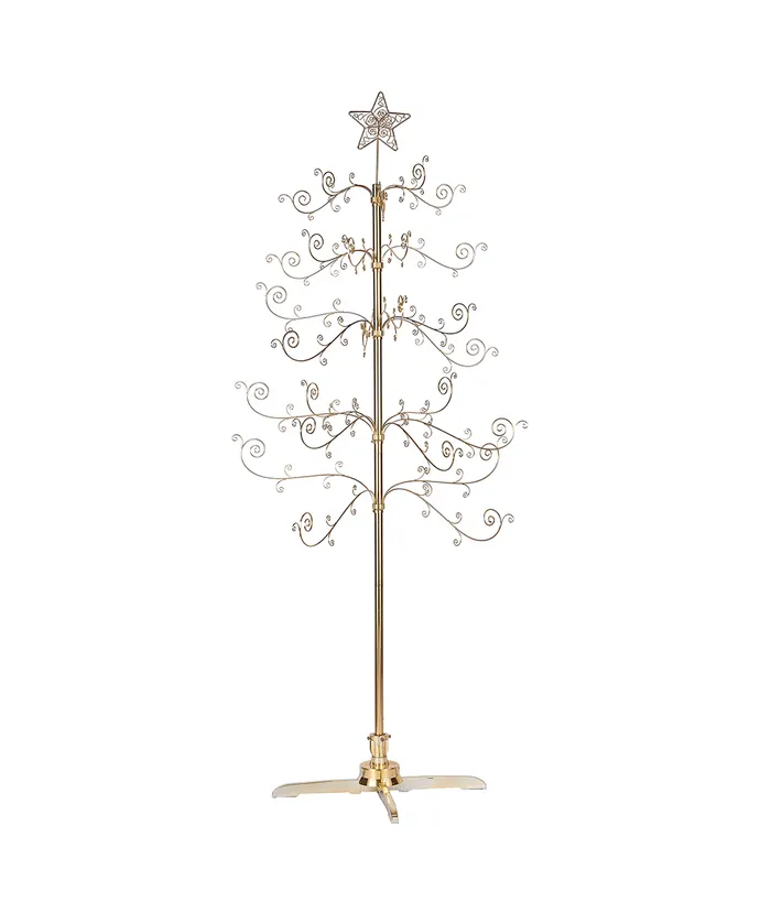 Revolving Gold Metal Tree Ornament Stand – Ruta European Artistry