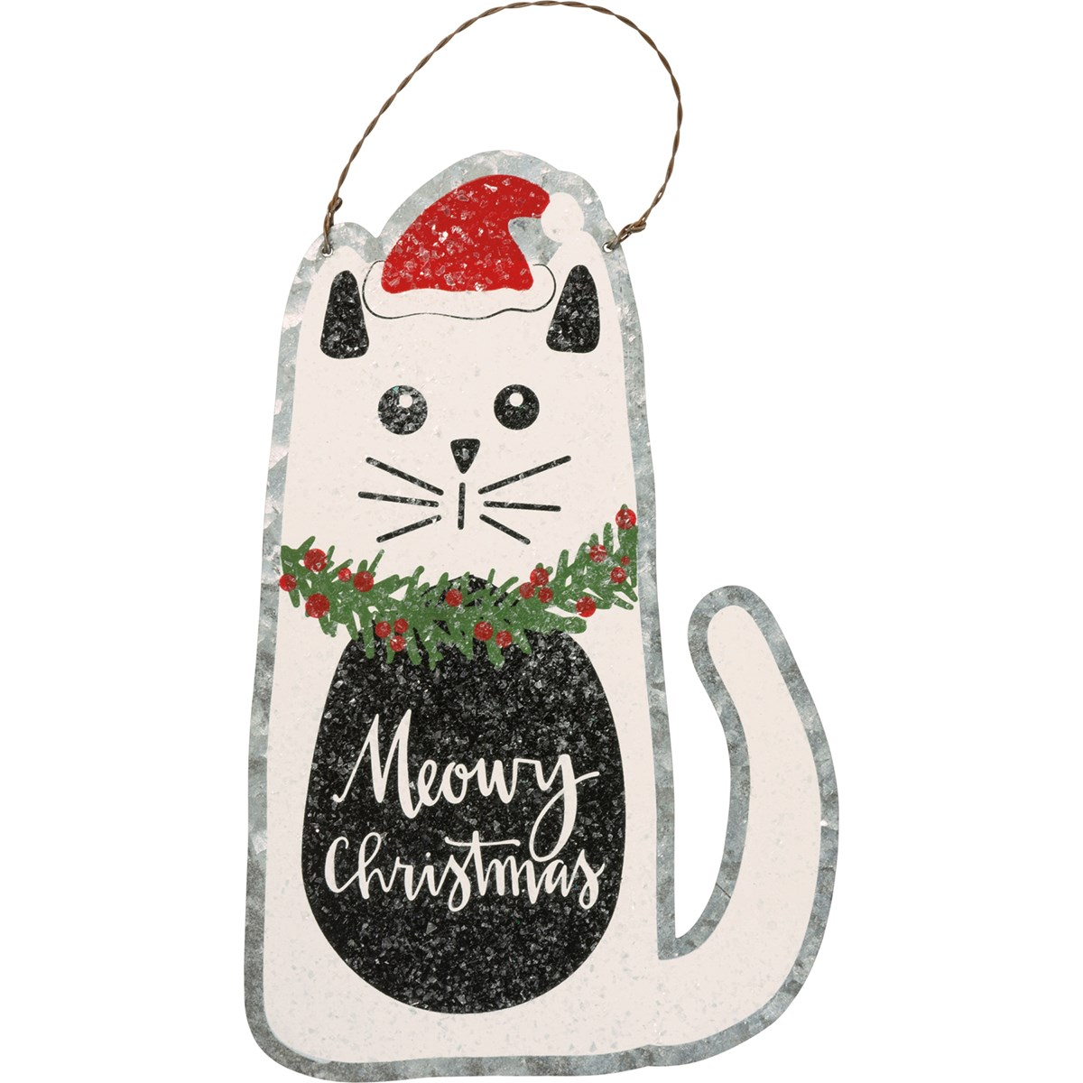 “Meowy Christmas” Cat Ornament