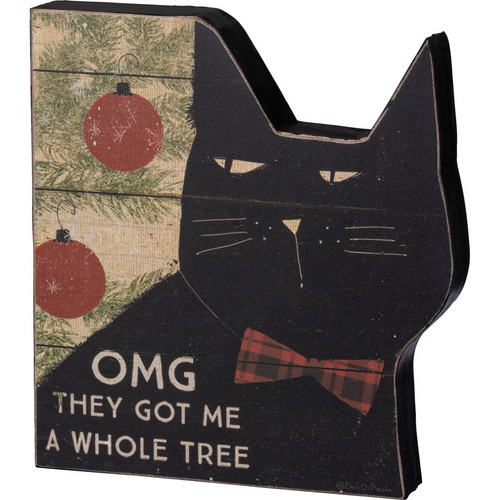 “Whole Tree” Cat Chunky Sitter Sign