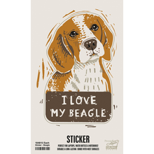 “I Love My” Dog Breed Sticker