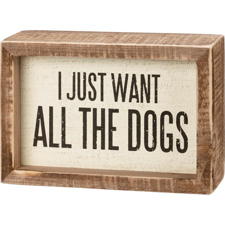 “All the Dogs” Inset Block Sign