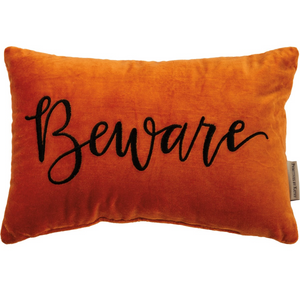 “Beware” Pillow