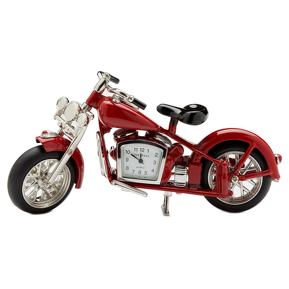 Motorcycle Clock Red