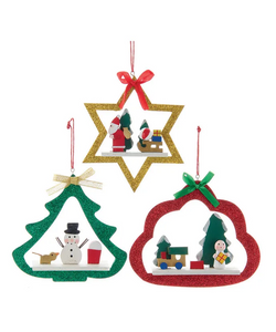 Christmas Traditions Wooden Ornament