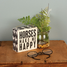 “Horses” Box Sign