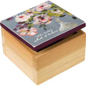 “You Have What It Takes” Floral Hinged Box
