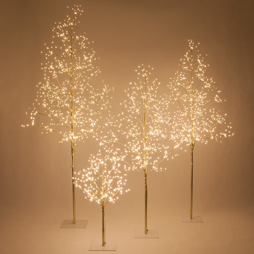 Gold Fairy Light Tree, Warm White LED