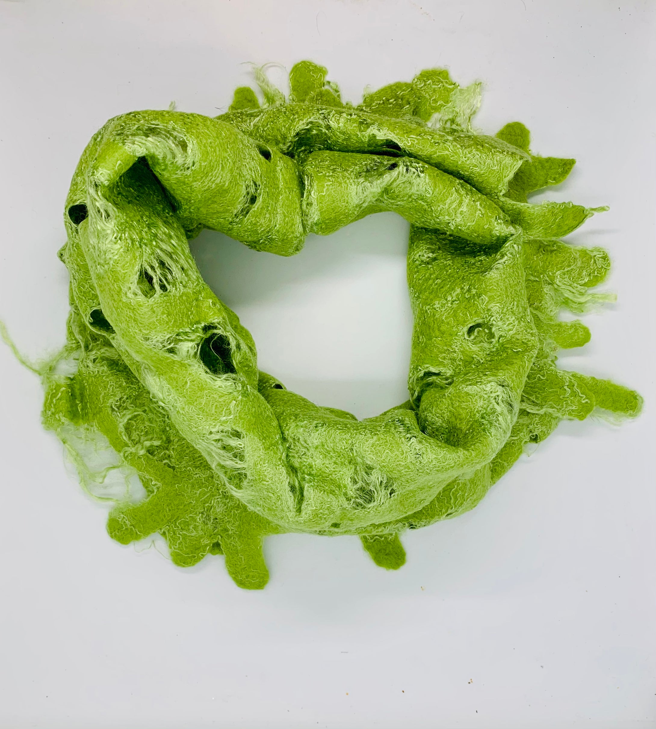 Silk felt scarf 17