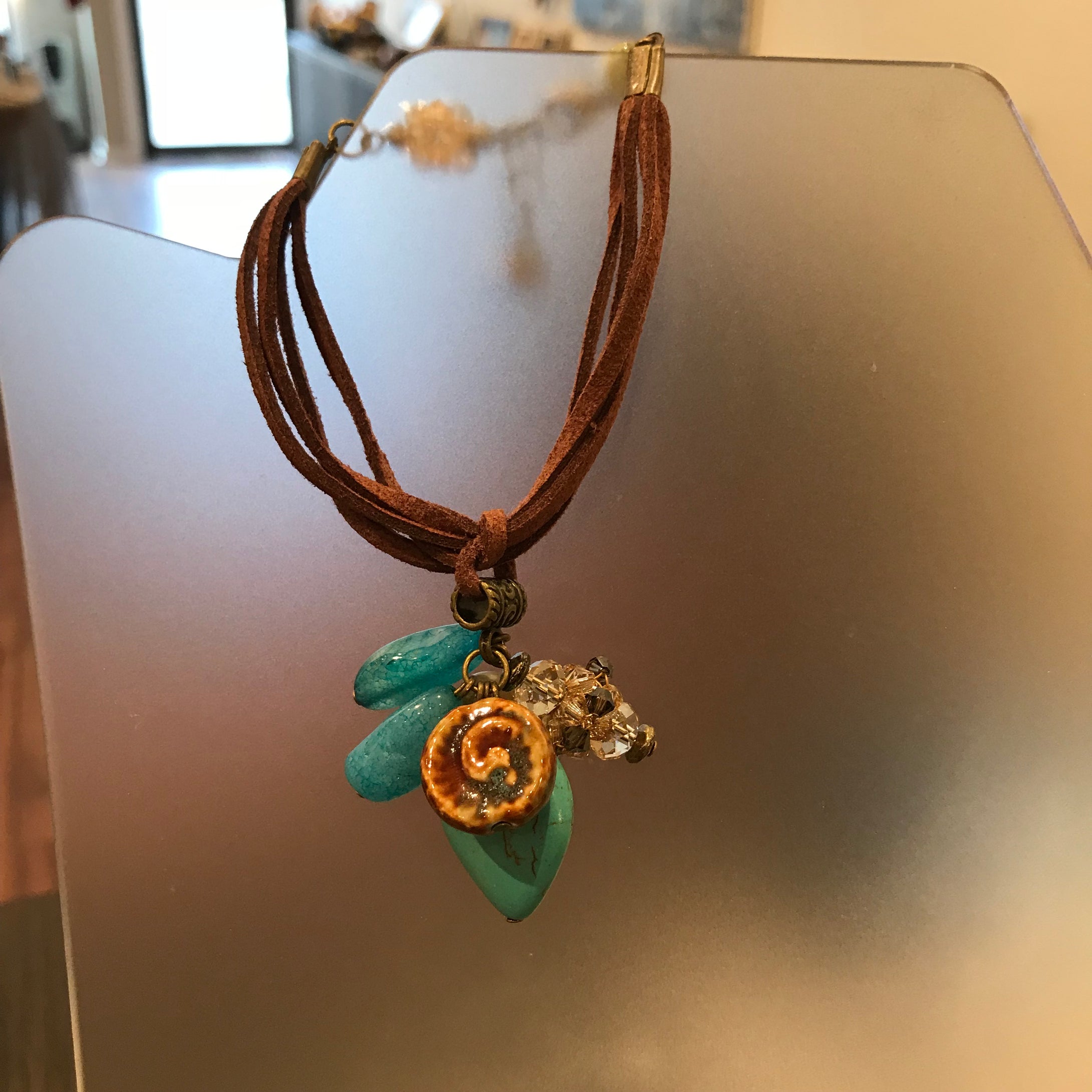 Hand made Jewelry with real turquoise Stone