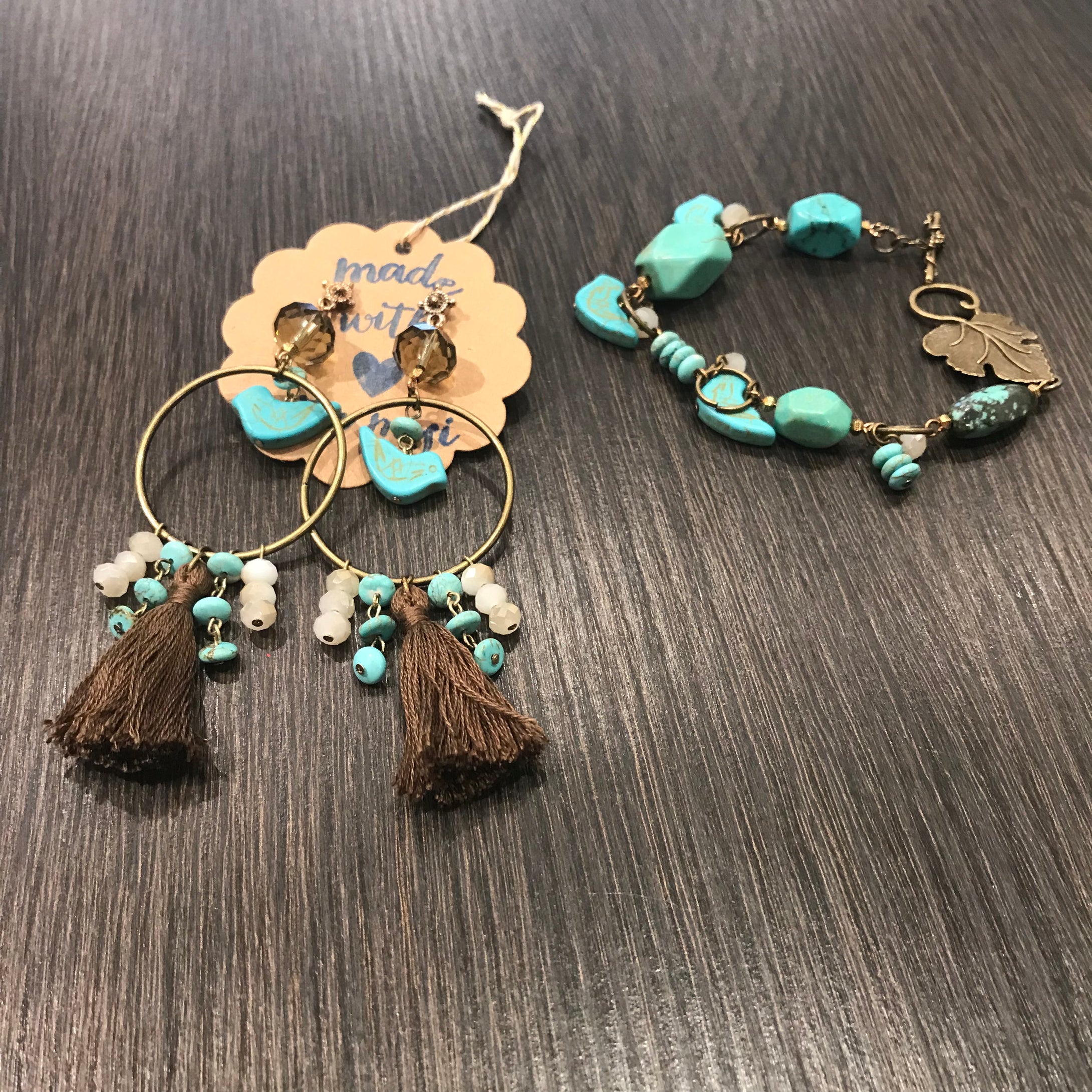 Hand made Set with Turquoise