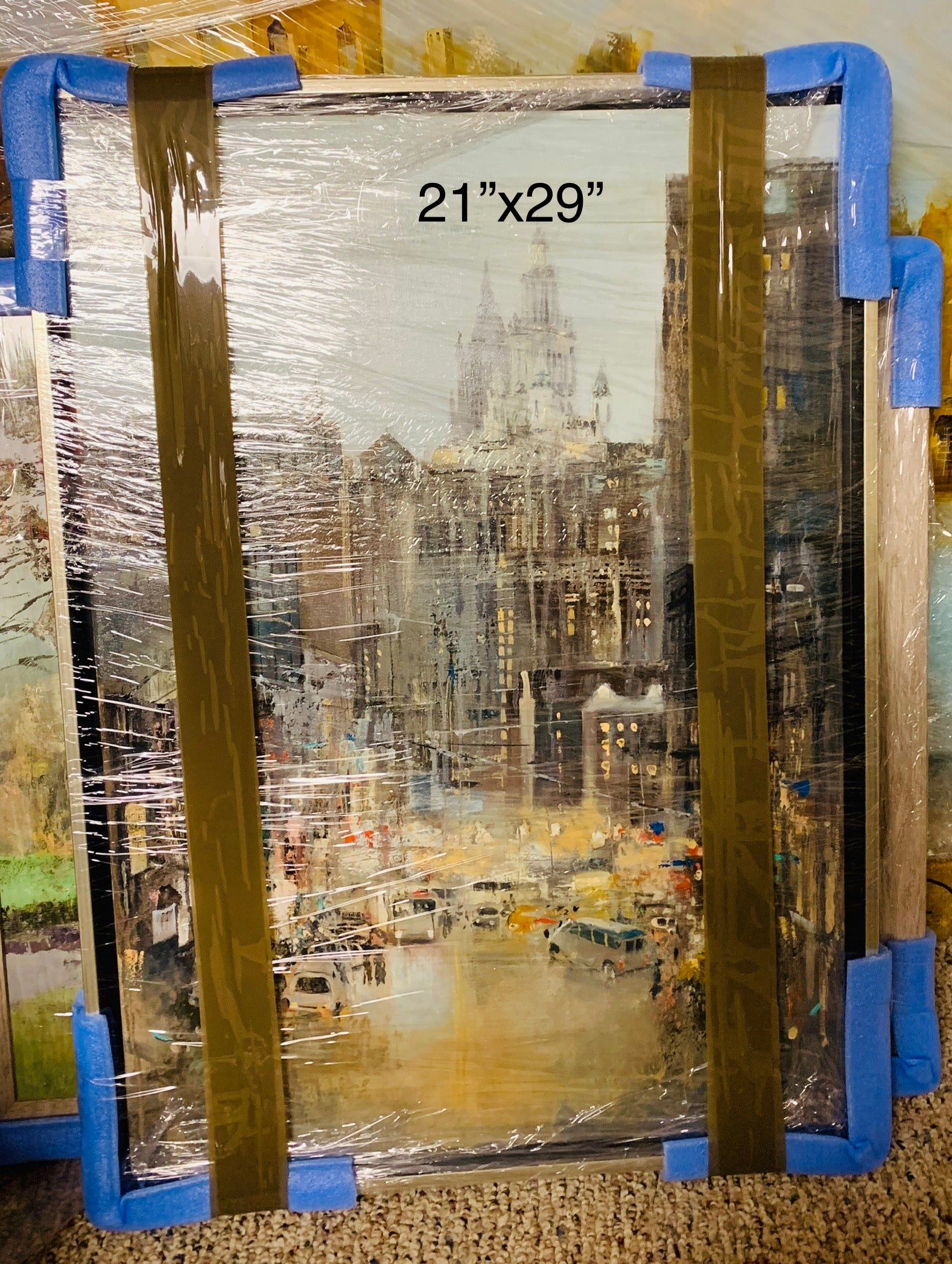 Oil Painting ''New York 2'' By Rolandas Mociunas 2018