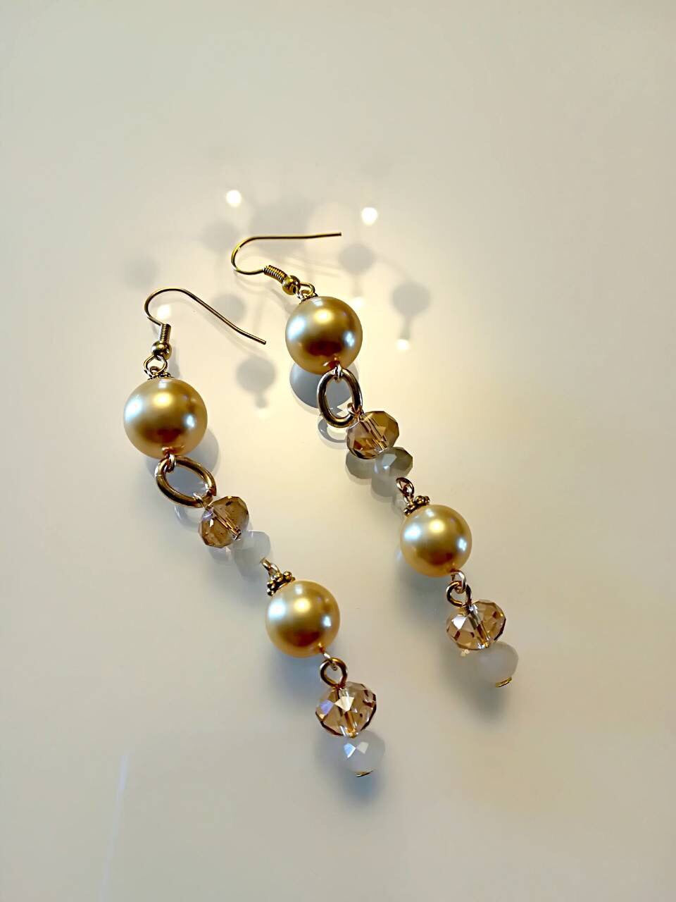 Hand Made Set with a Yellow pearls