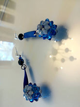 Hand made Bracelet/Necklace Earrings with Swarovski crystals Blue