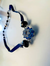 Hand made Bracelet/Necklace Earrings with Swarovski crystals Blue