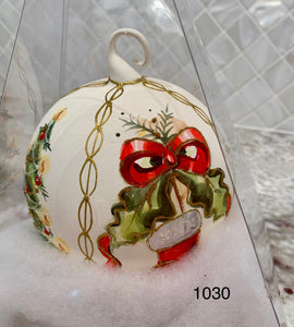 Austrian Hand painted Christmas Ornaments