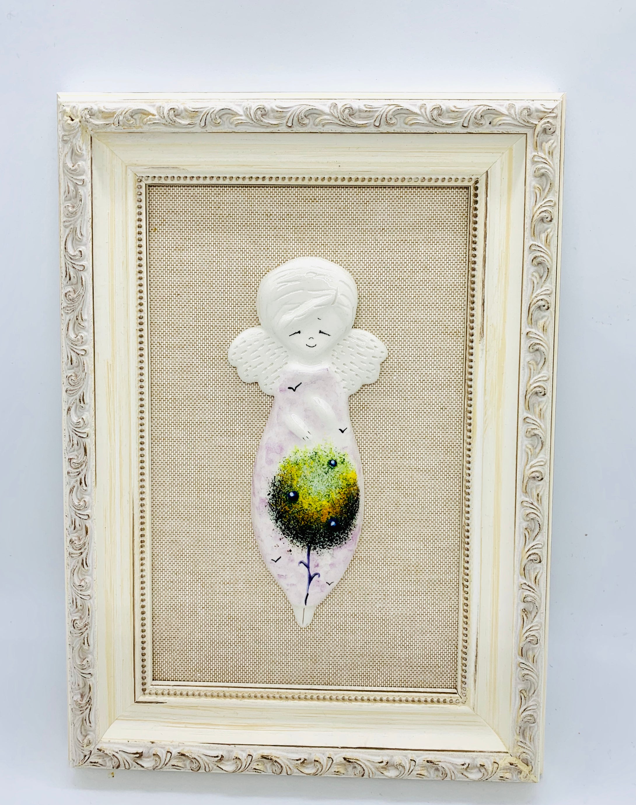 Ceramic hand made angel picture