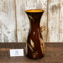 Hand made Vase with Leaves Small