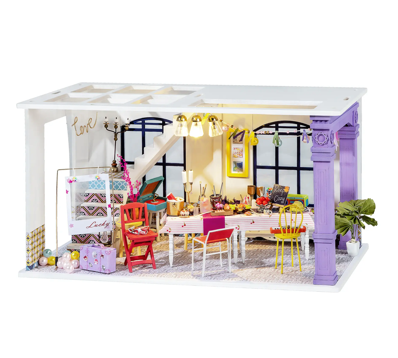 Party Time DIY Miniature Dollhouse Kit