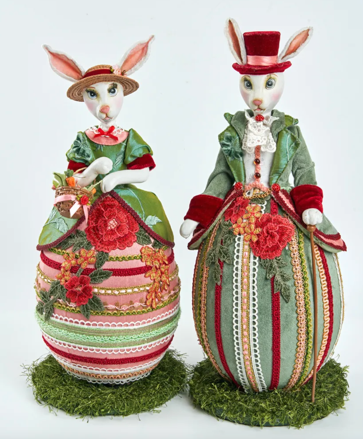 Henrietta and Henry Hare Tabletop Figures Set