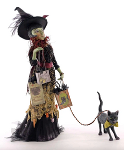 Witch Shopper with Cat Tabletop