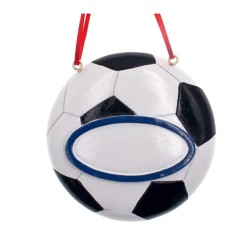 Soccer Ornament For Personalization