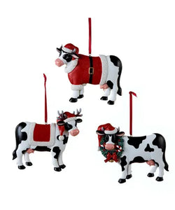 Christmas Cow Ornament