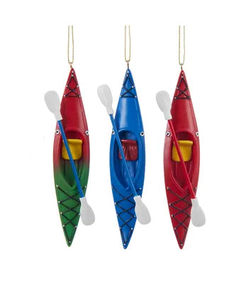 Kayak With Oar Ornament