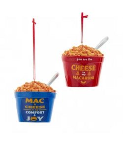 Red and Blue Bowl Mac & Cheese Ornament