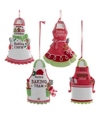 Family and Friends Apron Ornaments For Personalization